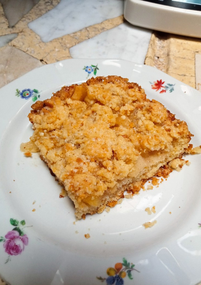 Una foto de Crumble de manzana