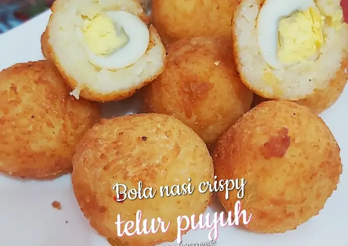 Bola nasi crispy telur puyuh