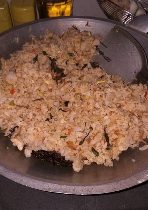 Foto resep Nasi Goreng Ayam Suwir,ikan teri