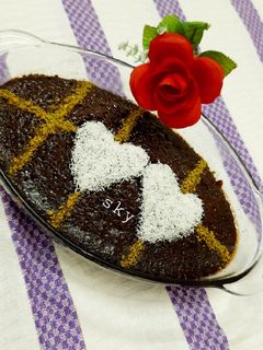 عکسی از دستور کیک خیس شکلاتی
