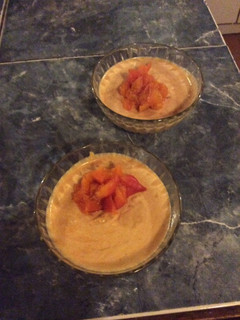Una foto de Mousse de Damasco sin azúcar (postre para Navidad)