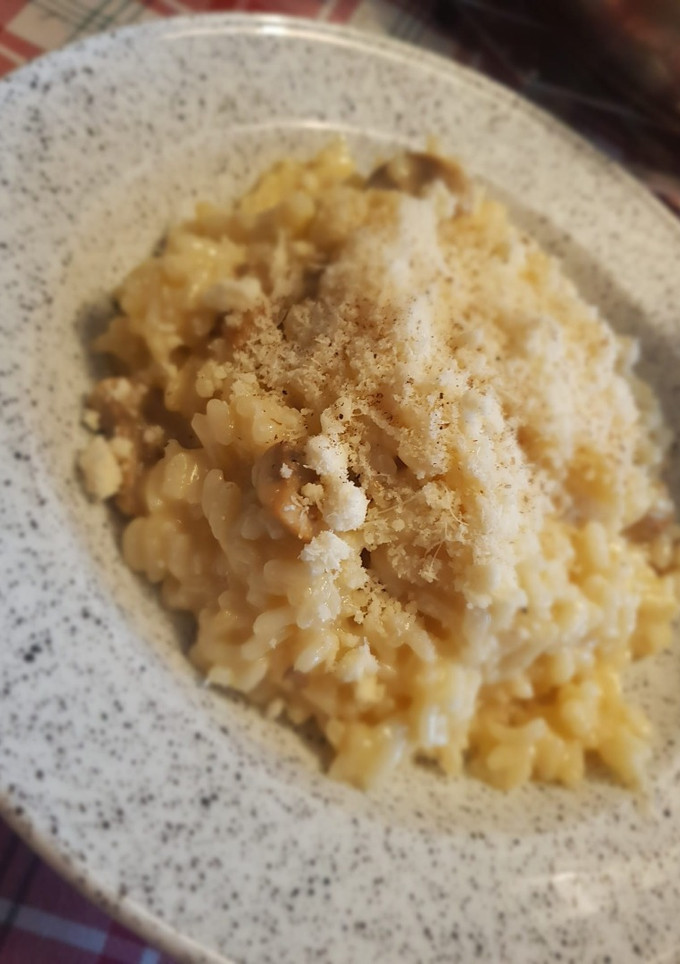 Una foto de Risotto de champiñones
