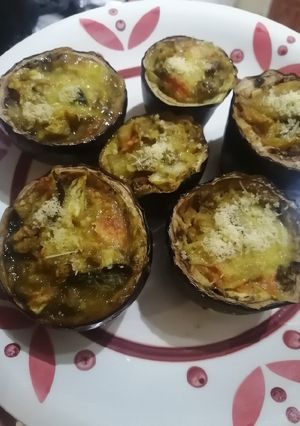 Una foto de Berenjenas rellenas