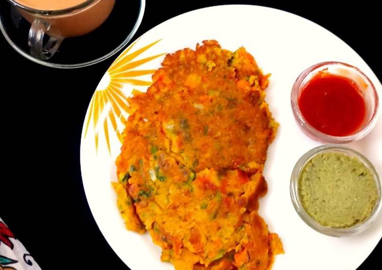 Recipe of Perfect Vegetable Besan chilla