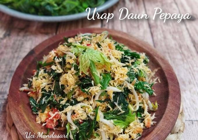 Cara Gampang Membuat Urap Daun Pepaya Anti Gagal