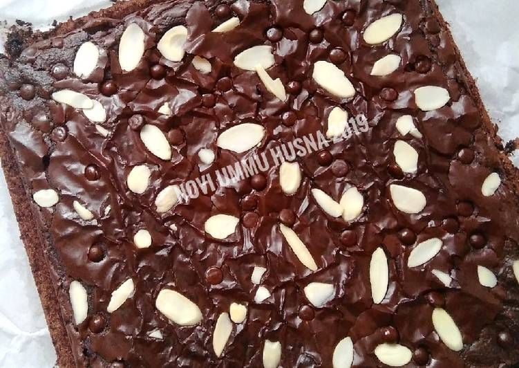 Chewy Brownies shiny (otang/no mixer)