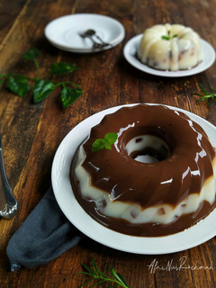 Foto resep Choco orange jelly pudding