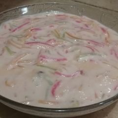 A picture of Rabri pasta seviyan.