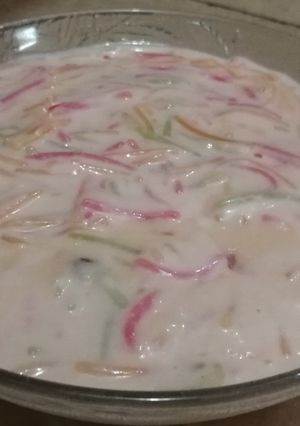 A picture of Rabri pasta seviyan.