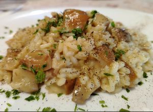 Foto di Risotto con Funghi Galletti