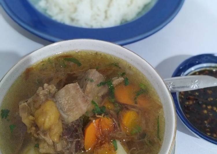 Resep masakan Sup iga sapi swegerr empuk tanpa presto😘 | Langkah Membuat Sup iga sapi swegerr empuk tanpa presto😘 Yang Sedap