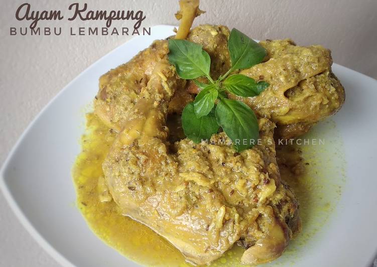 Cara Gampang Menyiapkan Ayam Kampung Bumbu Lembaran Anti Gagal