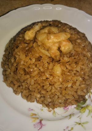 صورة لوصفة رز بالجمبري