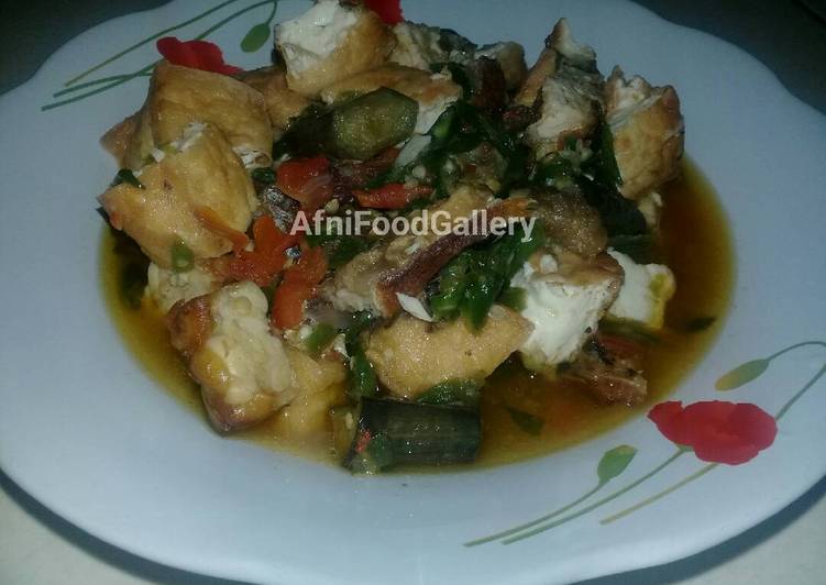 Tahu Tempe Sambel Cabe Ijo