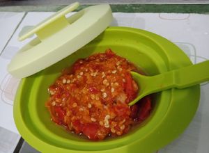 Foto resep Sambel ayam geprek bensu mudah