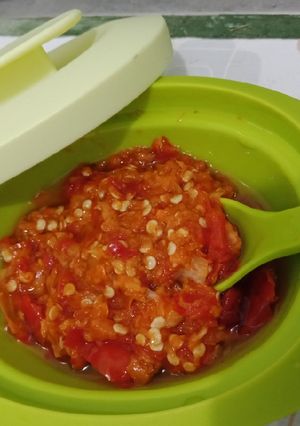 Foto resep Sambel ayam geprek bensu mudah