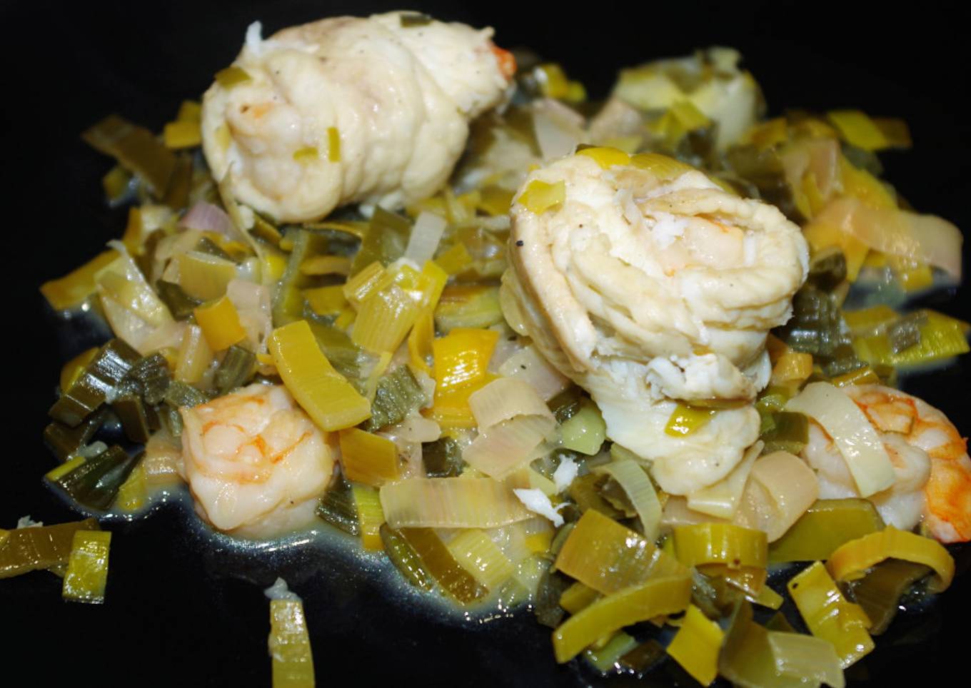 Paupiettes de sole aux crevettes