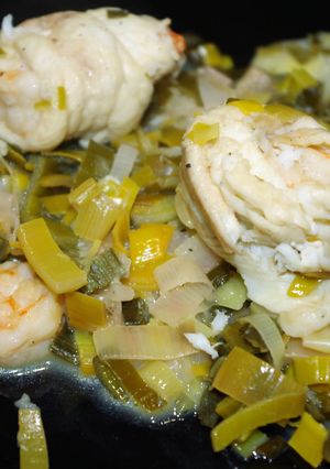 Une photo de Paupiettes de sole aux crevettes