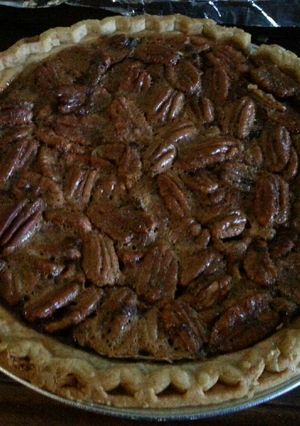 A picture of Charlotte's Famous Pecan Pie.