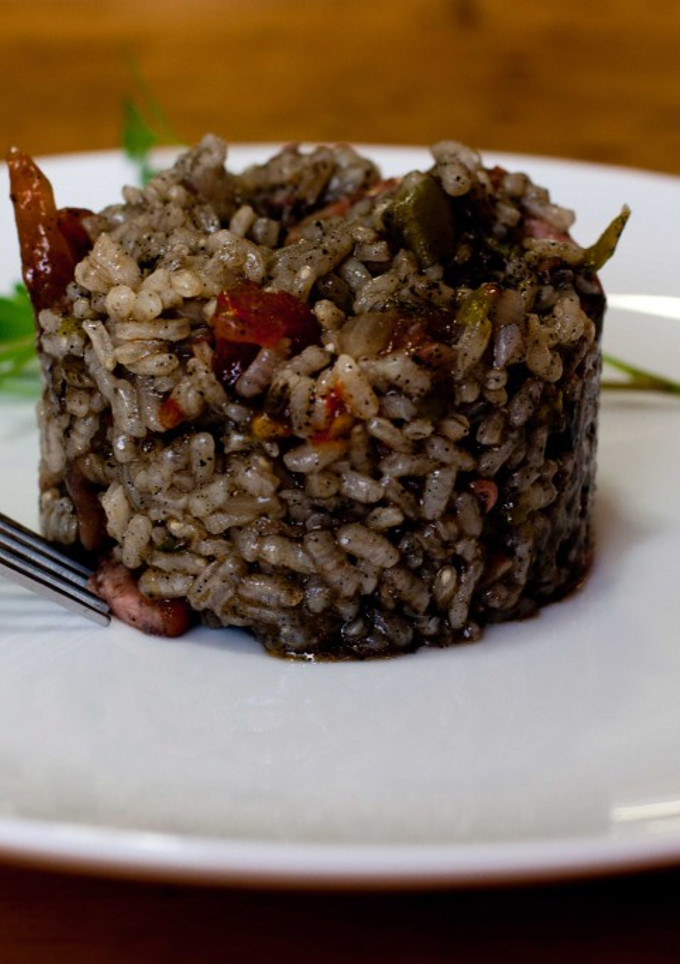 Una foto de Arroz con sepia