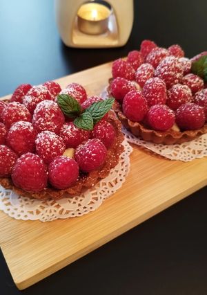 Une photo de Tartelette framboise