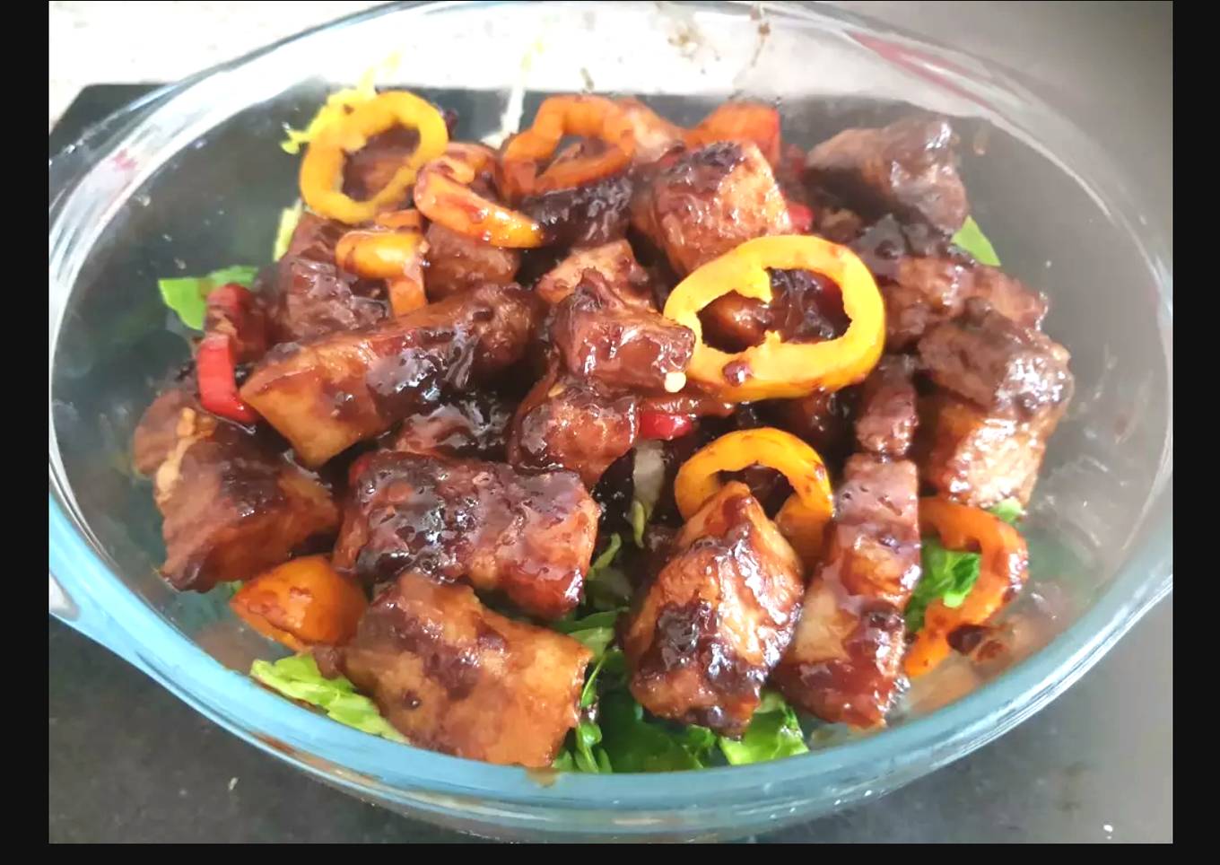 My Marinated Sirracha Pork