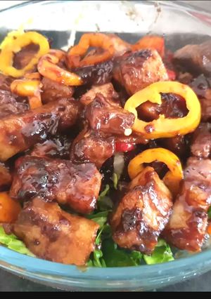 A picture of My Marinated Sirracha Pork.
