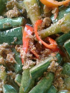 Foto resep Oseng-oseng timun telur
