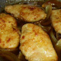 A picture of Chicken with Honey Curry Sauce.