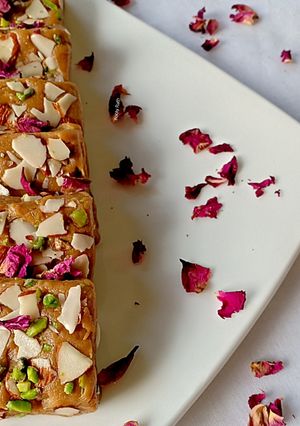 A picture of Dry fruits Horlicks barfi.