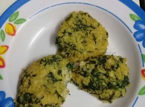 Una foto de Croquetas de trigo burgol, queso y espinaca⛖