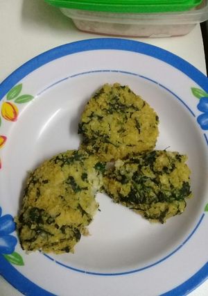 Una foto de Croquetas de trigo burgol, queso y espinaca⛖