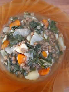 Linseneintopf mit Mangold Rezepthauptbild