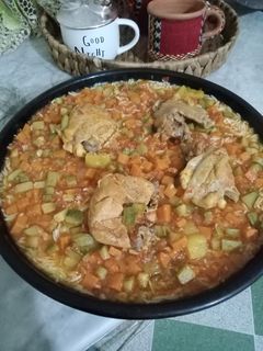 صورة لوصفة ارز بالخضار جدا مغذي 😋😋