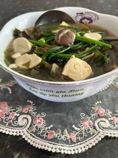Hình của món Canh bông hẹ Miso (ngày 5).