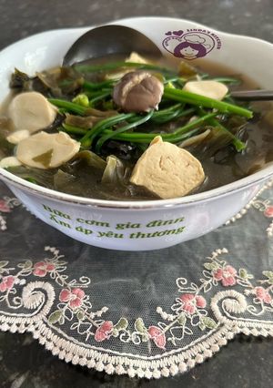 Hình của món Canh bông hẹ Miso (ngày 5).