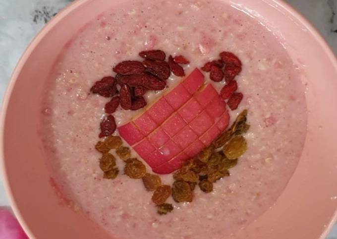 Cara Gampang Menyiapkan Bubur Oat Pink yang Bikin Ngiler