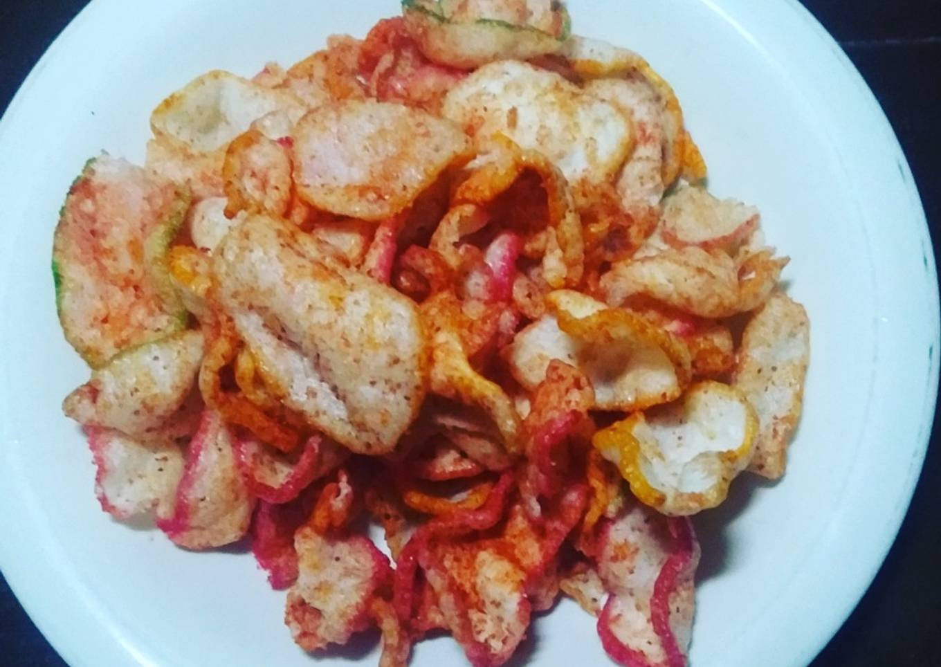 Krupuk balado pedas