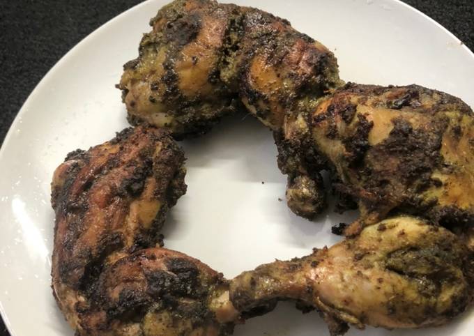 Chettinadu green chicken