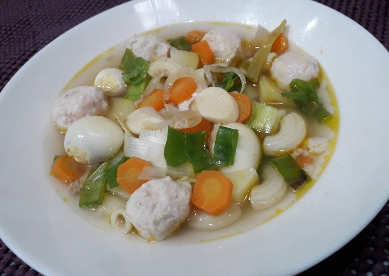 Sup bola bola ayam