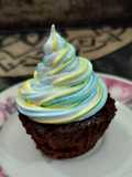 Cupcakes de chocolate y merengue