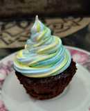 Cupcakes de chocolate y merengue