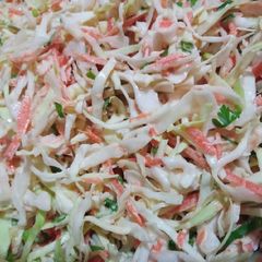 A picture of Sweet n sour coleslaw.