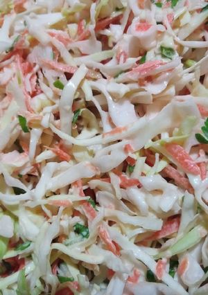 A picture of Sweet n sour coleslaw.