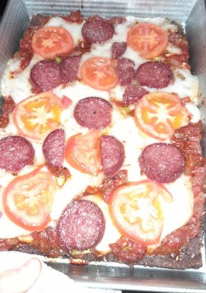 Una foto de Prepizza de poroto con queso de mandioca