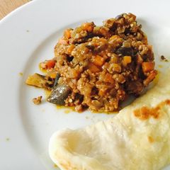 A picture of Easy Japanese-Style dried Eggplant Curry.
