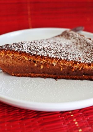 Foto de J'adore tarte de chocolate com natas