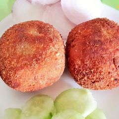 A picture of Crunchy Masoor Dal Croquettes.