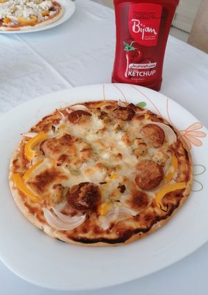 عکسی از دستور پیتزا خونگی 😋🥘