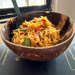 A picture of Chicken veggie masala.